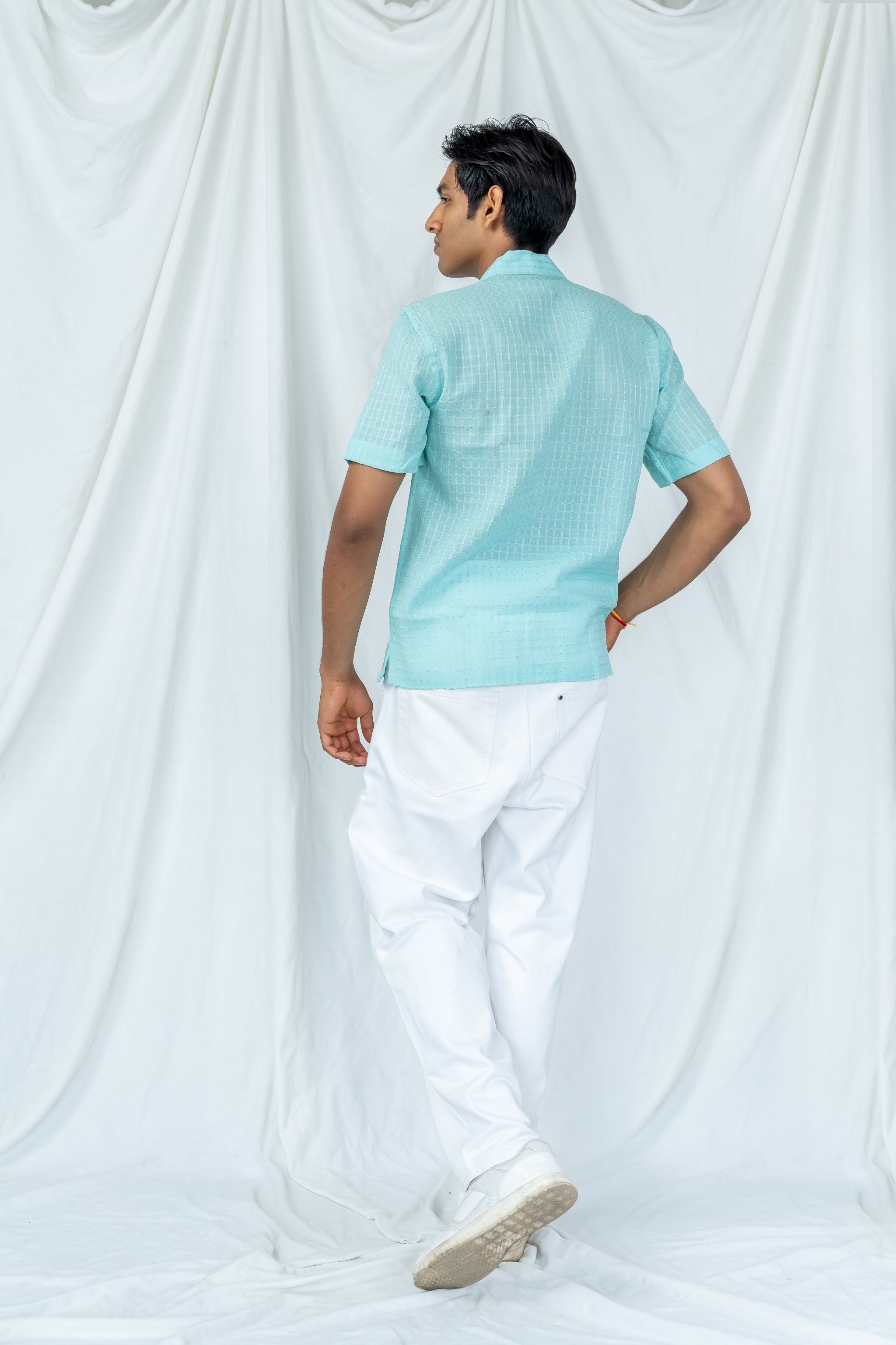 Quilt Blue Shirt