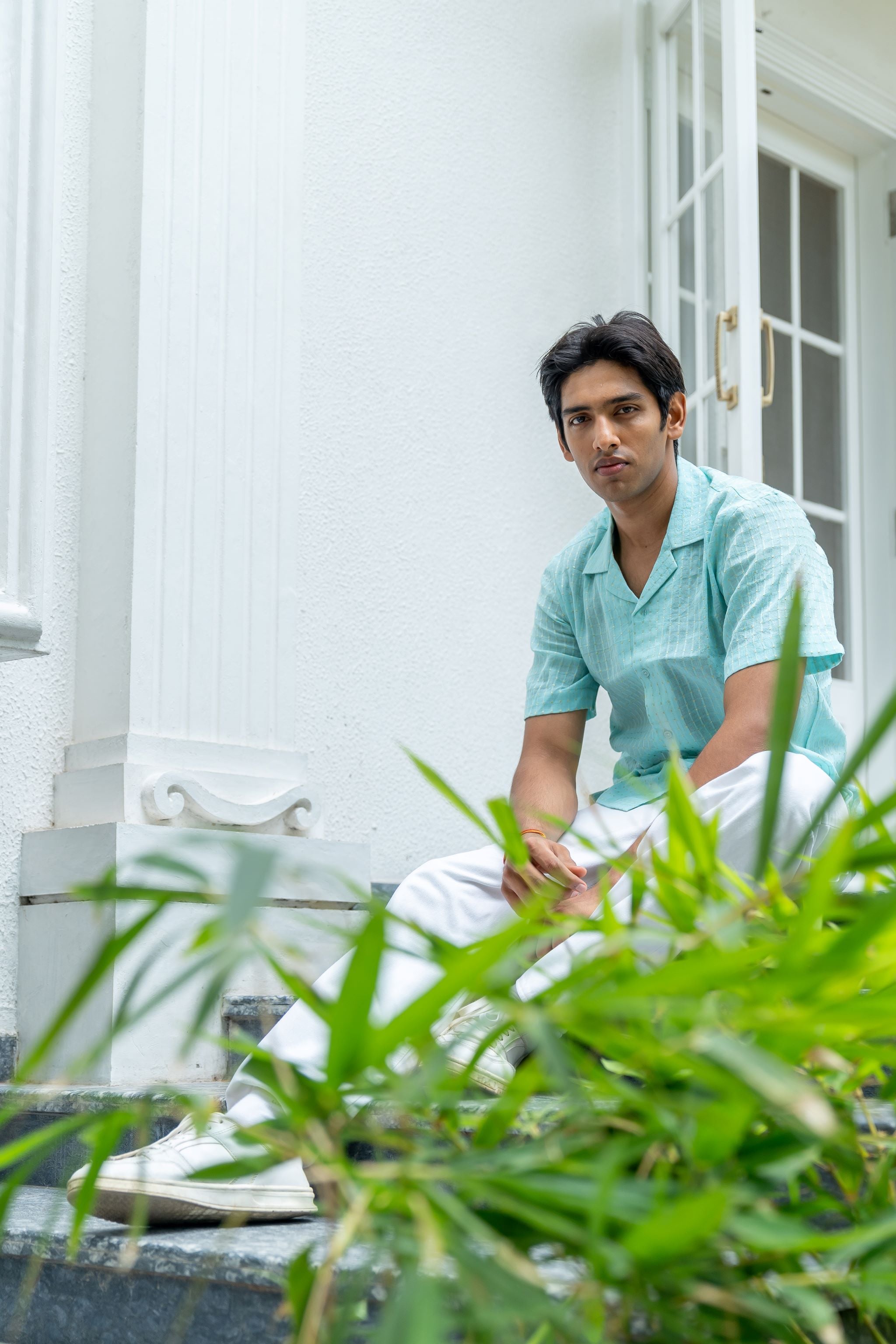 Quilt Blue Shirt