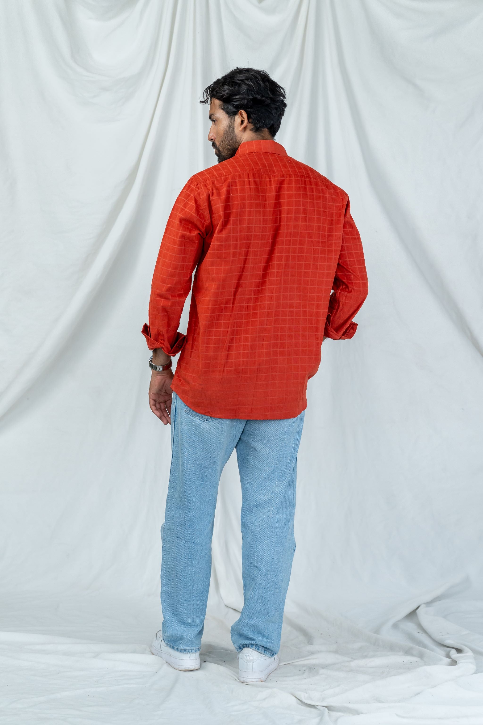 Terracotta Check Shirt